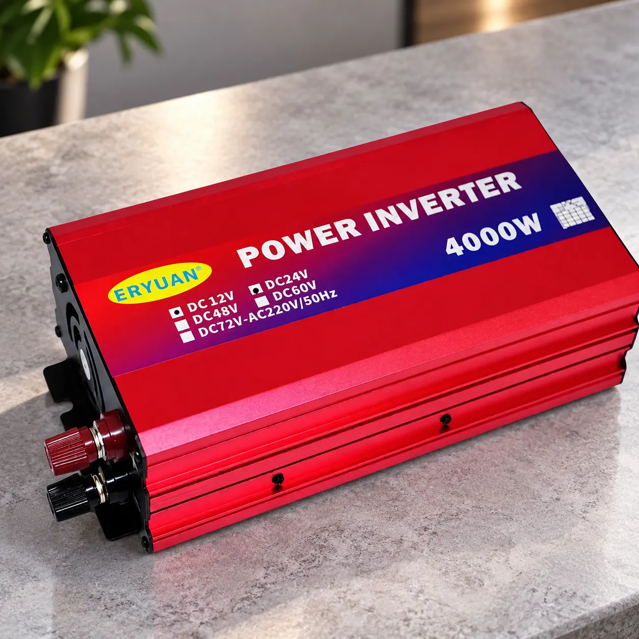 Автомобільний інвертор перетворювач 4000W з LED-екраном розеткою та USB роз'ємом